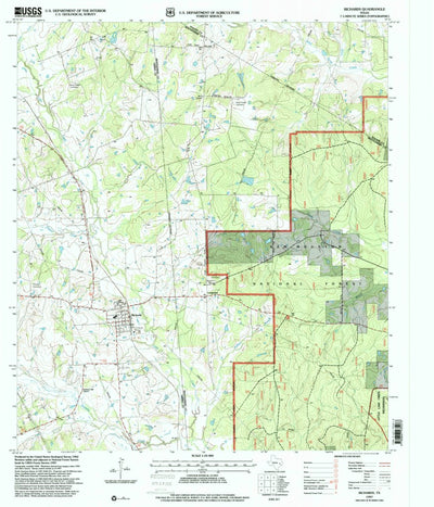 United States Geological Survey Richards, TX (1997, 24000-Scale) digital map