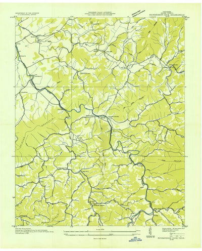 United States Geological Survey Richardson Cove, TN (1935, 24000-Scale) digital map