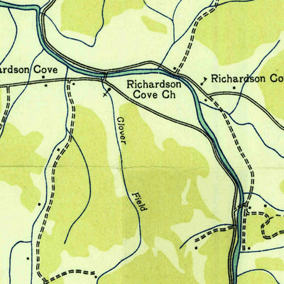 United States Geological Survey Richardson Cove, TN (1935, 24000-Scale) digital map