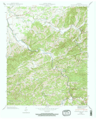 United States Geological Survey Richardson Cove, TN (1940, 24000-Scale) digital map