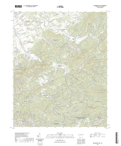 United States Geological Survey Richardson Cove, TN (2022, 24000-Scale) digital map