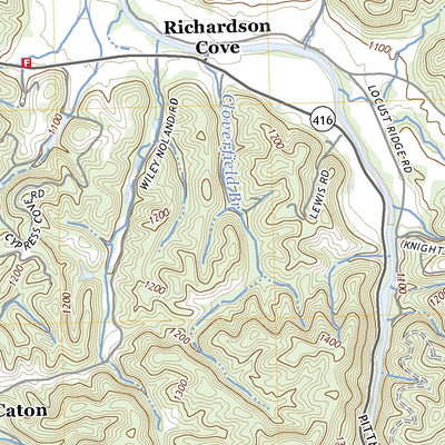 United States Geological Survey Richardson Cove, TN (2022, 24000-Scale) digital map