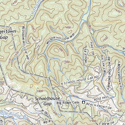 United States Geological Survey Richardson Cove, TN (2022, 24000-Scale) digital map