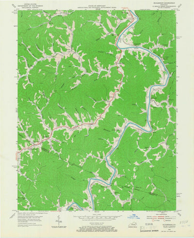 United States Geological Survey Richardson, KY (1954, 24000-Scale) digital map