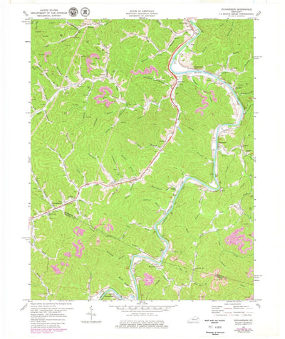 United States Geological Survey Richardson, KY (1971, 24000-Scale) digital map