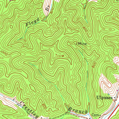 United States Geological Survey Richardson, KY (1971, 24000-Scale) digital map