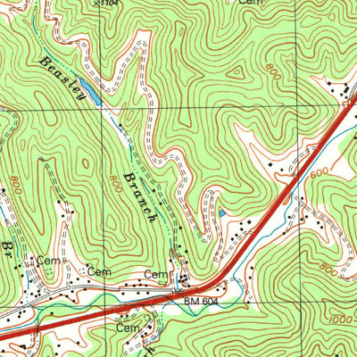 United States Geological Survey Richardson, KY (1992, 24000-Scale) digital map