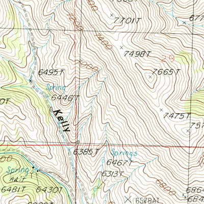 United States Geological Survey Richardson Summit, ID (1986, 24000-Scale) digital map