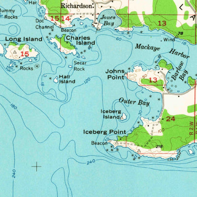 United States Geological Survey Richardson, WA (1957, 62500-Scale) digital map