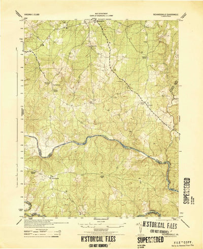 United States Geological Survey Richardsville, VA (1944, 31680-Scale) digital map