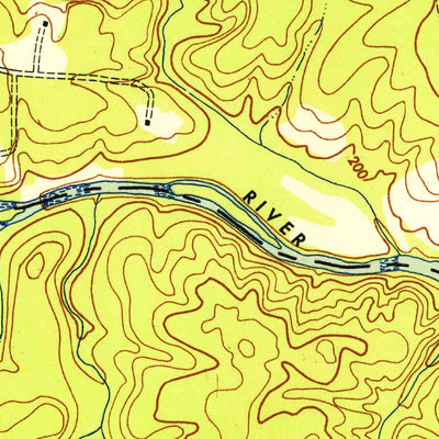 United States Geological Survey Richardsville, VA (1953, 24000-Scale) digital map