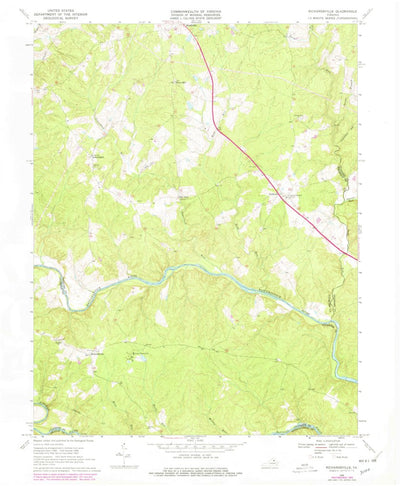 United States Geological Survey Richardsville, VA (1968, 24000-Scale) digital map