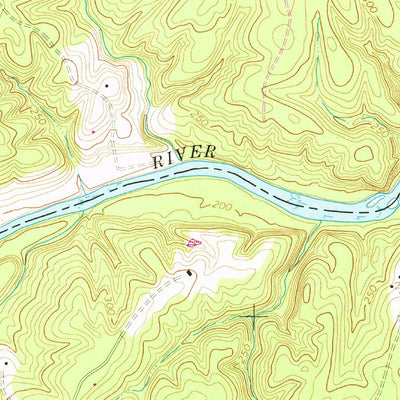 United States Geological Survey Richardsville, VA (1968, 24000-Scale) digital map