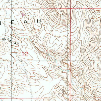 United States Geological Survey Richeau Hills, WY (1953, 24000-Scale) digital map