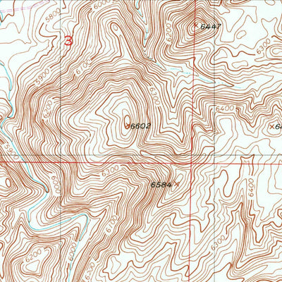 United States Geological Survey Richeau Hills, WY (1953, 24000-Scale) digital map