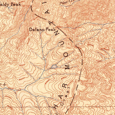 United States Geological Survey Richfield E, UT (1885, 250000-Scale) digital map