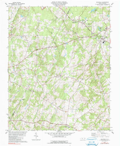 United States Geological Survey Richfield, NC (1981, 24000-Scale) digital map