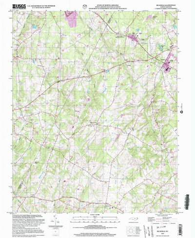 United States Geological Survey Richfield, NC (2002, 24000-Scale) digital map