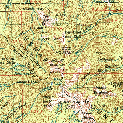 United States Geological Survey Richfield, UT (1953, 250000-Scale) digital map
