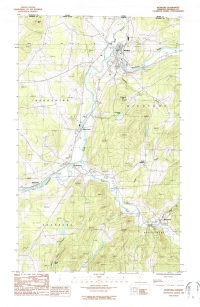 United States Geological Survey Richford, VT (1986, 24000-Scale) digital map