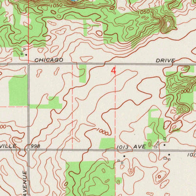 United States Geological Survey Richford, WI (1968, 24000-Scale) digital map