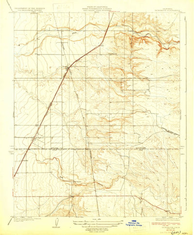 United States Geological Survey Richgrove, CA (1929, 31680-Scale) digital map