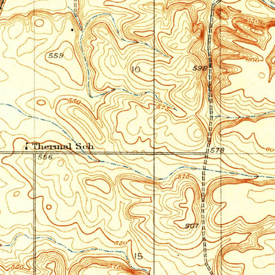 United States Geological Survey Richgrove, CA (1929, 31680-Scale) digital map