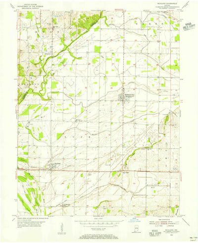 United States Geological Survey Richland City, IN (1954, 24000-Scale) digital map