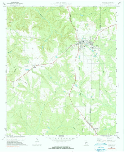 United States Geological Survey Richland, GA (1972, 24000-Scale) digital map