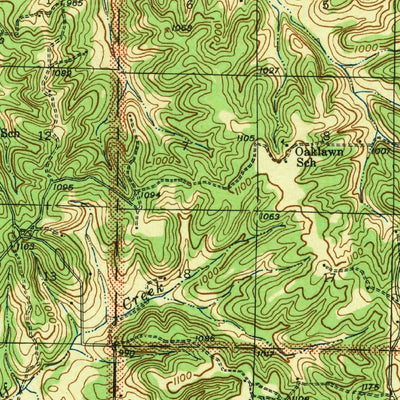 United States Geological Survey Richland, MO (1943, 62500-Scale) digital map