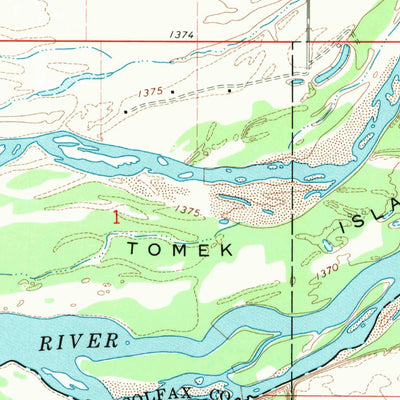 United States Geological Survey Richland, NE (1968, 24000-Scale) digital map