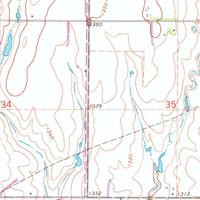 United States Geological Survey Richland, OK (1972, 24000-Scale) digital map