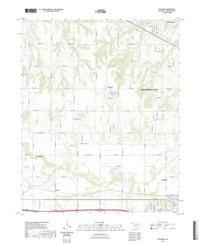 United States Geological Survey Richland, OK (2022, 24000-Scale) digital map