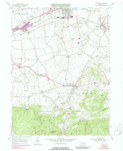 United States Geological Survey Richland, PA (1955, 24000-Scale) digital map
