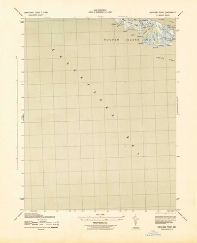 United States Geological Survey Richland Point, MD (1943, 31680-Scale) digital map