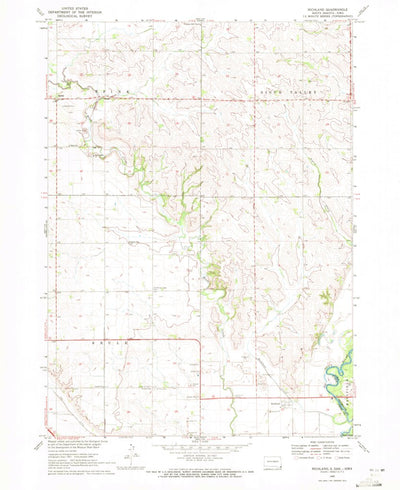 United States Geological Survey Richland, SD-IA (1969, 24000-Scale) digital map