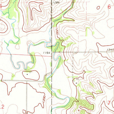 United States Geological Survey Richland, SD-IA (1969, 24000-Scale) digital map