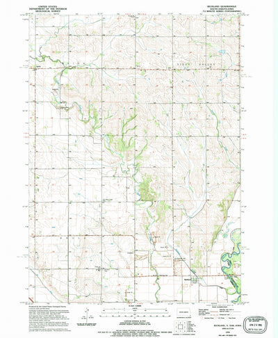United States Geological Survey Richland, SD-IA (1994, 24000-Scale) digital map