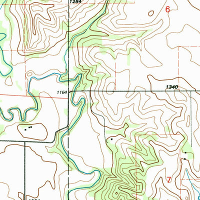 United States Geological Survey Richland, SD-IA (1994, 24000-Scale) digital map