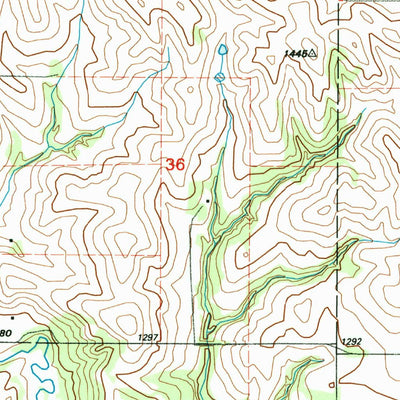 United States Geological Survey Richland, SD-IA (1994, 24000-Scale) digital map