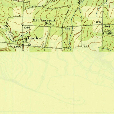 United States Geological Survey Richland Springs, TX (1930, 62500-Scale) digital map