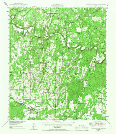 United States Geological Survey Richland Springs, TX (1948, 62500-Scale) digital map