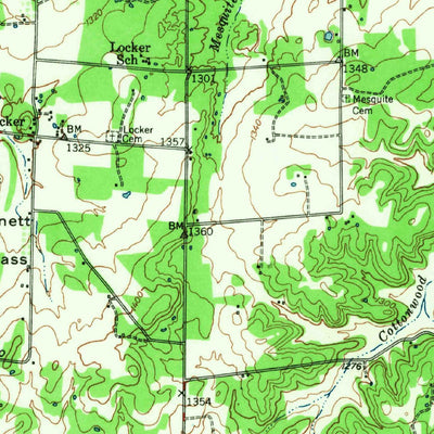 United States Geological Survey Richland Springs, TX (1948, 62500-Scale) digital map