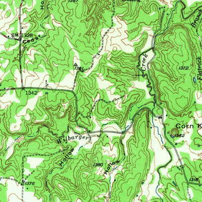 United States Geological Survey Richland Springs, TX (1948, 62500-Scale) digital map