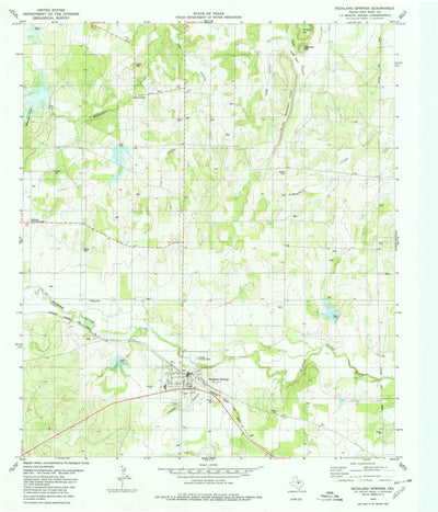 United States Geological Survey Richland Springs, TX (1979, 24000-Scale) digital map