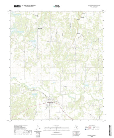 United States Geological Survey Richland Springs, TX (2022, 24000-Scale) digital map