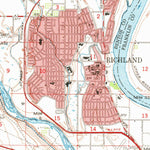 United States Geological Survey Richland, WA (1951, 62500-Scale) digital map