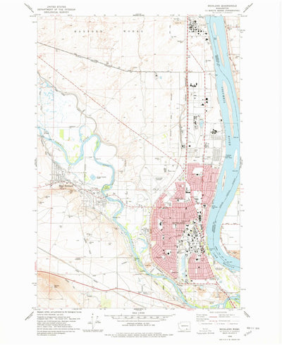 United States Geological Survey Richland, WA (1978, 24000-Scale) digital map