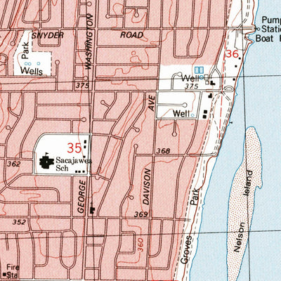 United States Geological Survey Richland, WA (1992, 24000-Scale) digital map