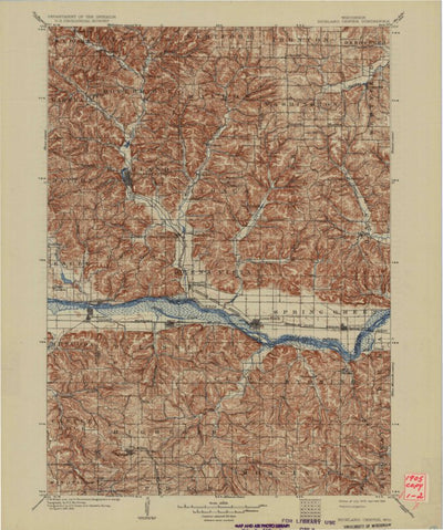 United States Geological Survey Richland, WI (1905, 125000-Scale) digital map